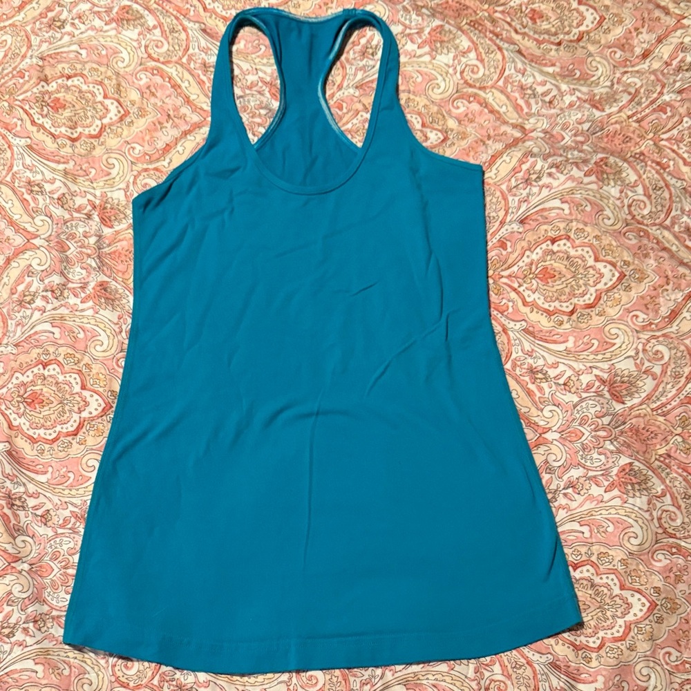 Lululemon Athletica Teal Racerback Tank Top